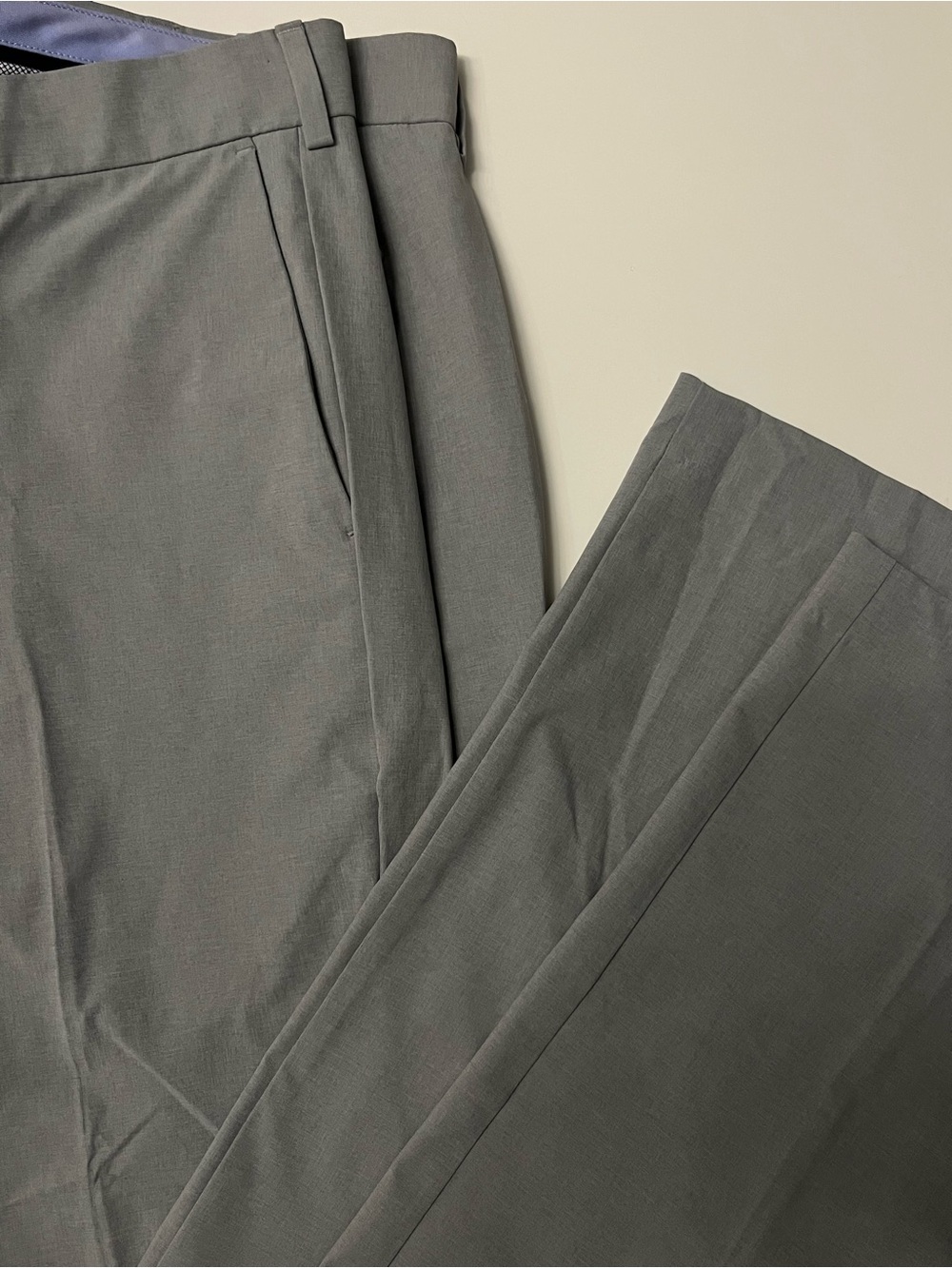 Peter Millar Crown Crafted  Surge Tailored Fit Trousers 36x34 Pale Grey Golf